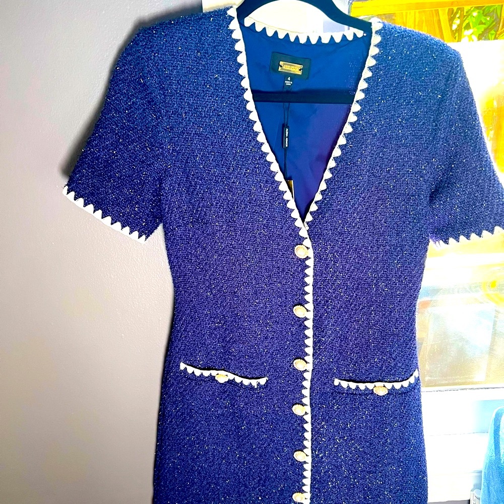 Alexia Admor Jaiya short sleeve botton front dress